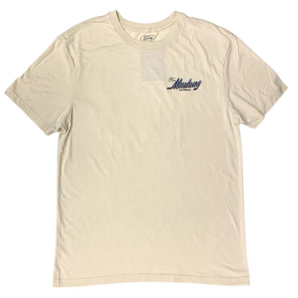 Licensed Men's Moto Relaxed Fit Short Sleeve Graphic Tee - Ford Mustang Boss